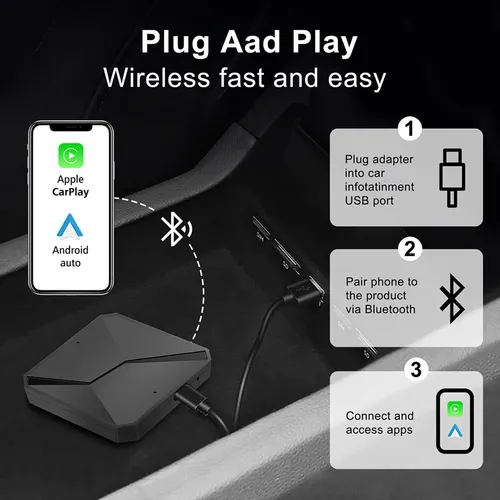 Caixa Inteligente Carplay Ai Box - Android Auto Para Carplay