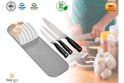 Organizador De Cuchillos Compacto Cajones De Cocina Bandeja