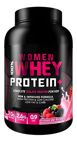 Imagen 1 de 2 de Suplemento en polvo Foodtech  100% Women Whey Protein + proteínas sabor frutos del bosque en pote de 907g