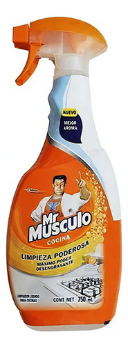 Desengrasante Mr Múculo® Aroma Naranja, Remueve Grasa 750 Ml