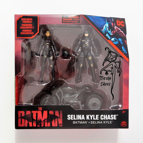 Figuras The Batman Catwoman Moto Chase Movie 11cm Brujostore