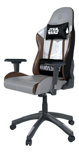 Silla Gamer Star Wars The Mandalorian Primus Hasta 140kg Color Marrón Material Del Tapizado Cuero Sintético