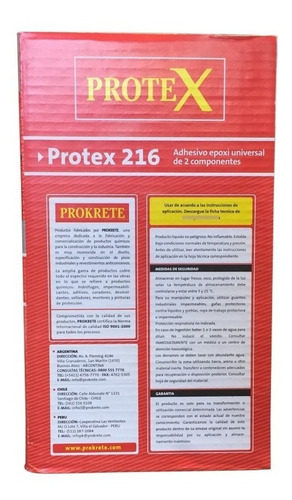 Protex 216 Ligante Epoxi Para Hormigon Viejo Y Nuevo X 5 Kg