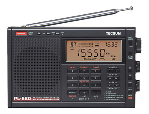 Radio Banda Aérea Onda Corta Lw Fm Ssb Usb Lsb Tecsun Pl-680