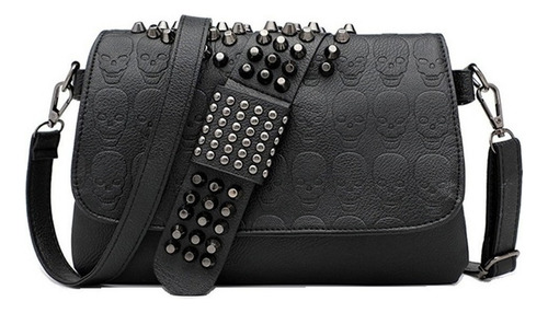 Descuento. Aplicable A: Bolso Mujer Remachado Negro