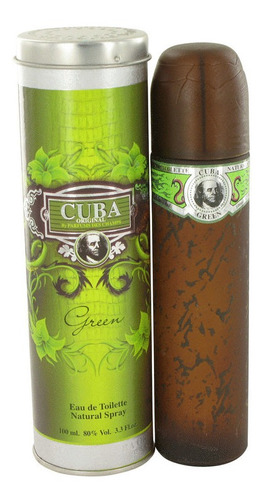 Edt De 3.4 Onzas Cuba Green, Para Hombre, En Spray