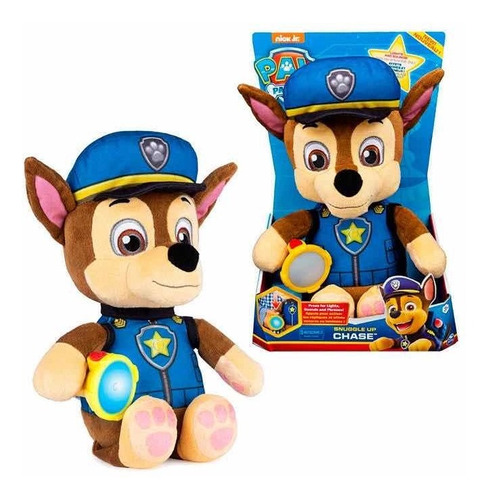 Chase Paw Patrol Peluche Con Sonido Y Linterna