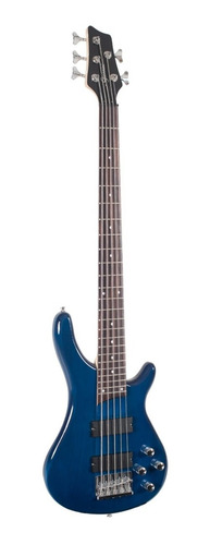 Imagem 1 de 8 de Contrabaixo Giannini 5 Cordas Ativo Gb-205a Tbl Azul