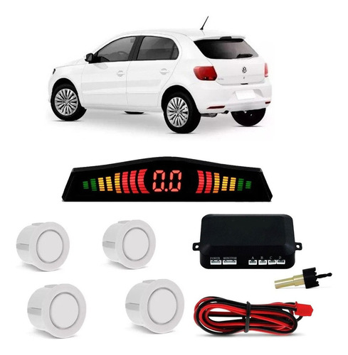 Sensor De Estacionamento Automotivo Vw Gol G4 G5 G6 Branco