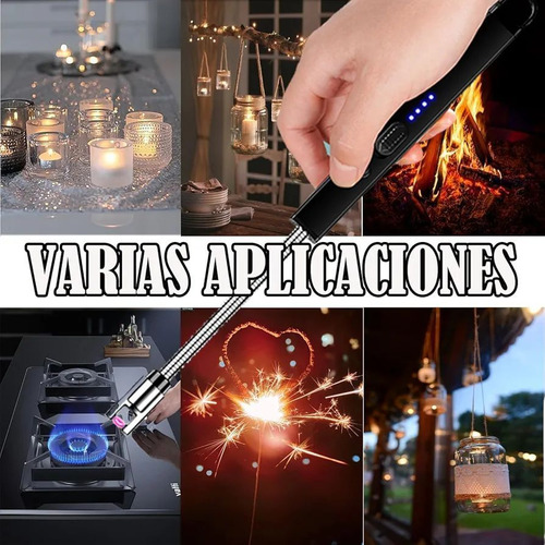 Encendedor Eléctrico Recargable Usb Con Cuello Flexible