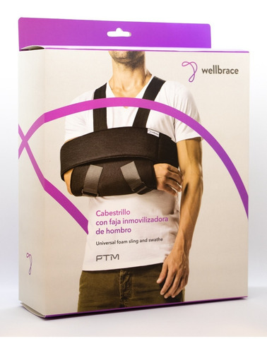 Imagen 3 de 9 de Cabestrillo Faja Inmovilizadora Hombro Wellbrace Ptm Oficial