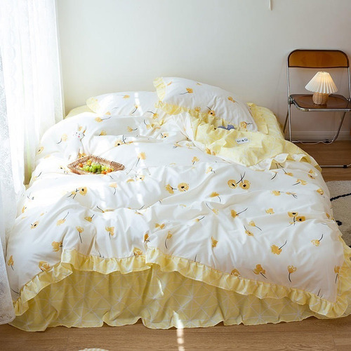 Juego Ropa De Cama Sabana +funda De Plumon 1.5 Plazas Hm4