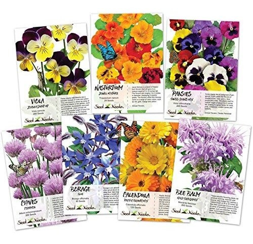 Colección De 7 Paquetes De Semillas De Flores Silvestres
