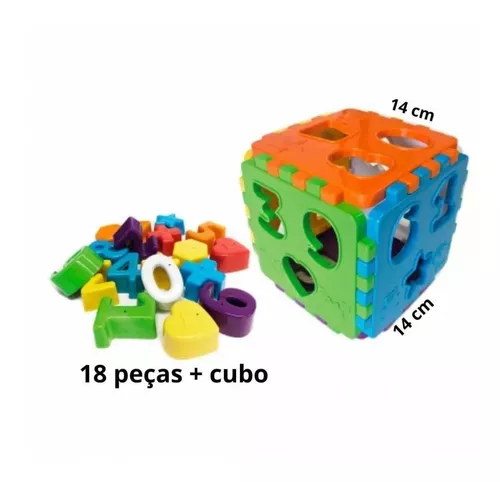 Brinquedo Educativo Cubo Didático 2 Anos