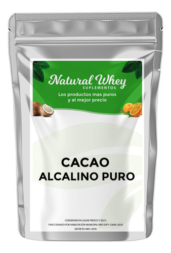Cacao , Chocolate Alcalino , Cocoa Pura De Brasil 100 Gr