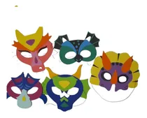 Comprar Antifaces Caretas Dragones Goma Eva Cotillon Dragon Dinos X5