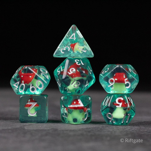 Juego De Dados Dnd De Hongos - Dados Rpg Para Ttrpg Como Cal