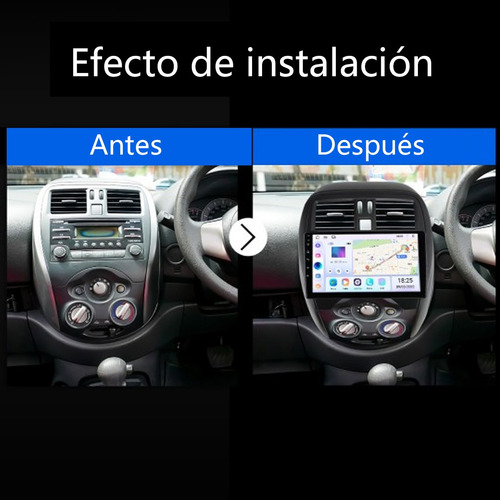 Autoestéreo Pantalla 4+32g Para Nissan March 2015-2021