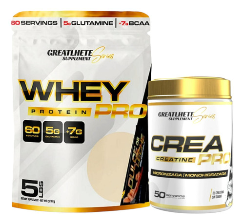 Pack Proteina Whey Dulce D.lc+ Creatina Pro 250gr Greatlhete