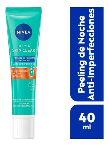 Nivea Derma Skin Peeling Exfoliante Anti-imperfecciones 40ml Mixta Día/noche