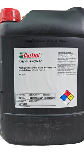 Castrol Axle Gl 5 80w90- Balde De 20 Litros