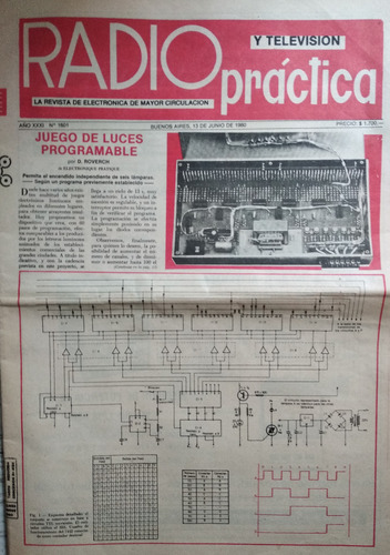 Revista Radio Y Televisión Practica - Nro 1601  13/06/1980