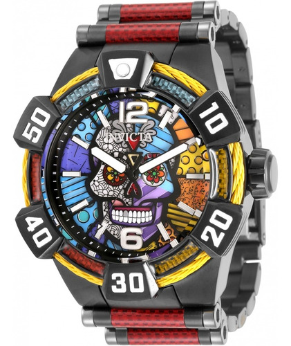 Invicta Britto Bolt Calavera Skull Dial Edicion Limitada