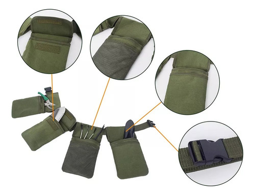 Cinturón Utilitario De Lona Para Jardinería