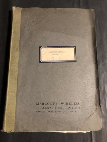 Antiguo Catalogo Y Carpetas Marconi. 53494