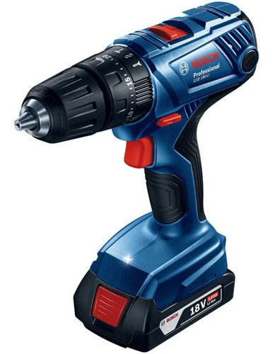 Imagen 2 de 2 de Taladro Atornillador Percutor Bosch Gsb 180-li + Accesorios