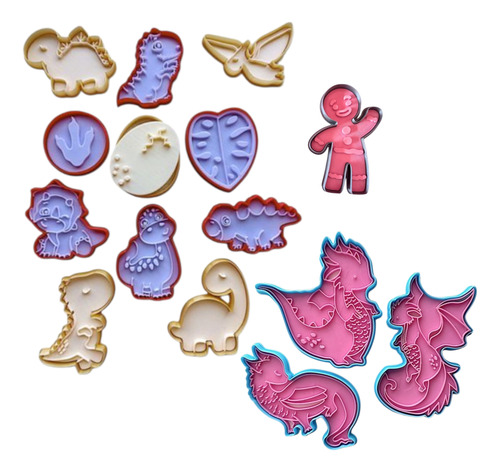 Combo Cortantes Galletas Temática Variada X15 Unidades Kit1