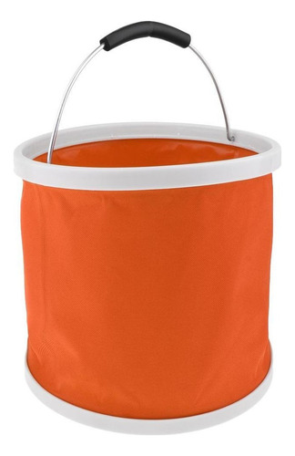 Cubo Plegable For Agua, Ideal For Acampar Y Pescar.