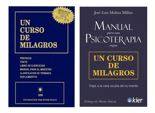 Libro Un Curso De Milagros Y Manual Para Una Psicoterapia