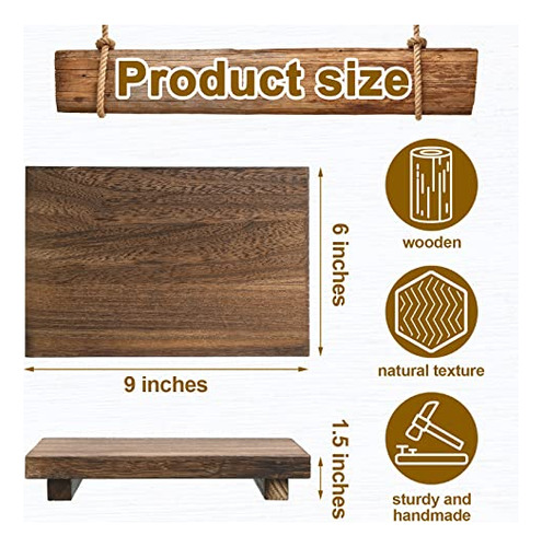 Bandeja Elevadora De Madera Rústica Para Fregadero 23 X 15 C