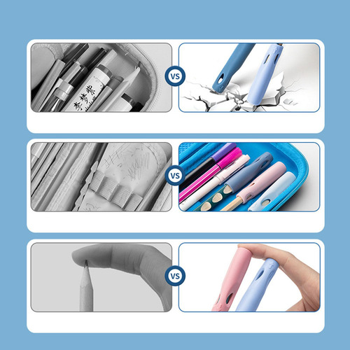 Extensor De Lápiz De Silicona De 6 Piezas Durable Para