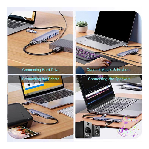 Hui Estación De Acoplamiento Usb Tipo C Base Solución De
