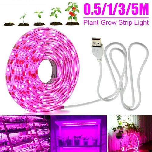 3m Usb 2835 Crecer Luz Espectro Completo Led Tira De Luces