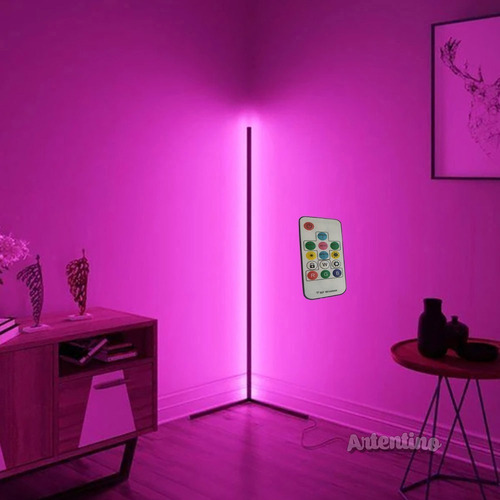 Imagen 5 de 10 de Luz Lampara Pie Esquinero Pixel Led Rgb Regalo Deco Original