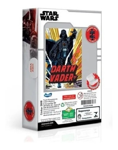 Imagem 3 de 3 de Quebra Cabeça Nano 500 Pç Star Wars Darth Vader Toyster 2618