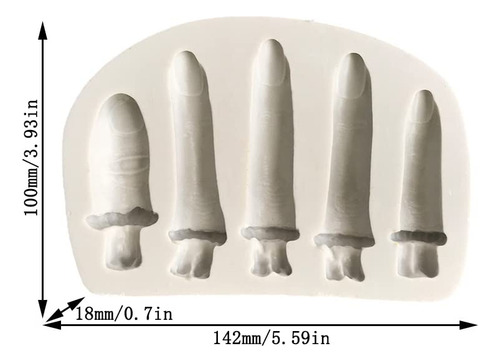 Masa De Silicona Cestony Para Halloween, Con Dedos Falsos, C