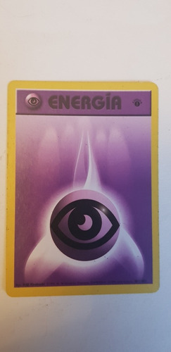 Energia Carta Pokemon 1ra Edicion Exelente Estado 101/102