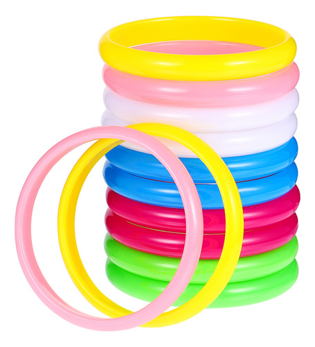 36 Brazaletes De Plástico De Colores Caramelo, Brazaletes C
