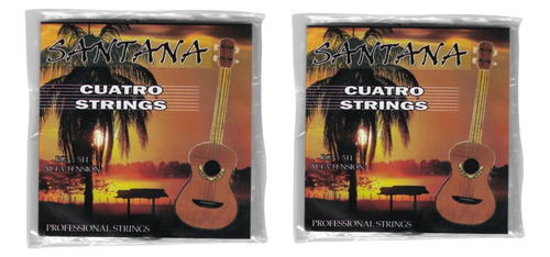 2 Set De Cuerdas Santana Para Cuatro