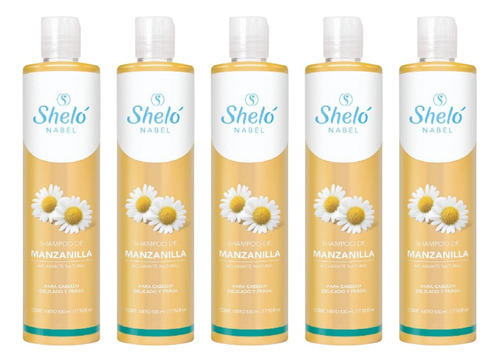 5 Pack Shampoo De Manzanilla Shelo