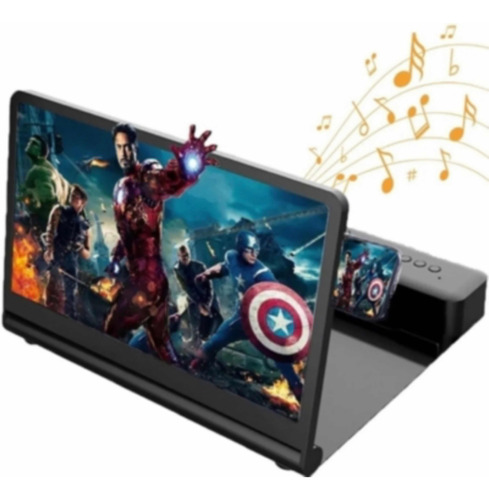 Lupa Amplificadora 10 Altavoz Bluetooth Recargable Cine