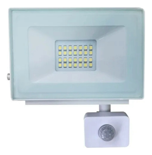 Reflector Led 20w 6500k Blanco Con Sensor Ip65 Vkb