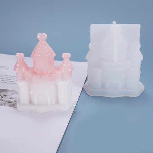 ~ Molde De Castillo De Silicona 3d Que Hace A Mano El Molde