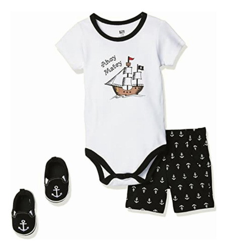 Hudson Baby Set Para Bebé, Bebé, Unisex, Pirate, 0-3 Meses