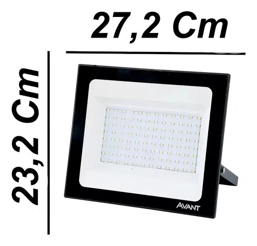 Refletor Avant Led Slim 200w Branco Frio 6500k Holofote