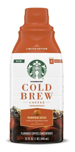 Café Starbucks Pumpkin Spice Cold Brew Concentrado 946ml 